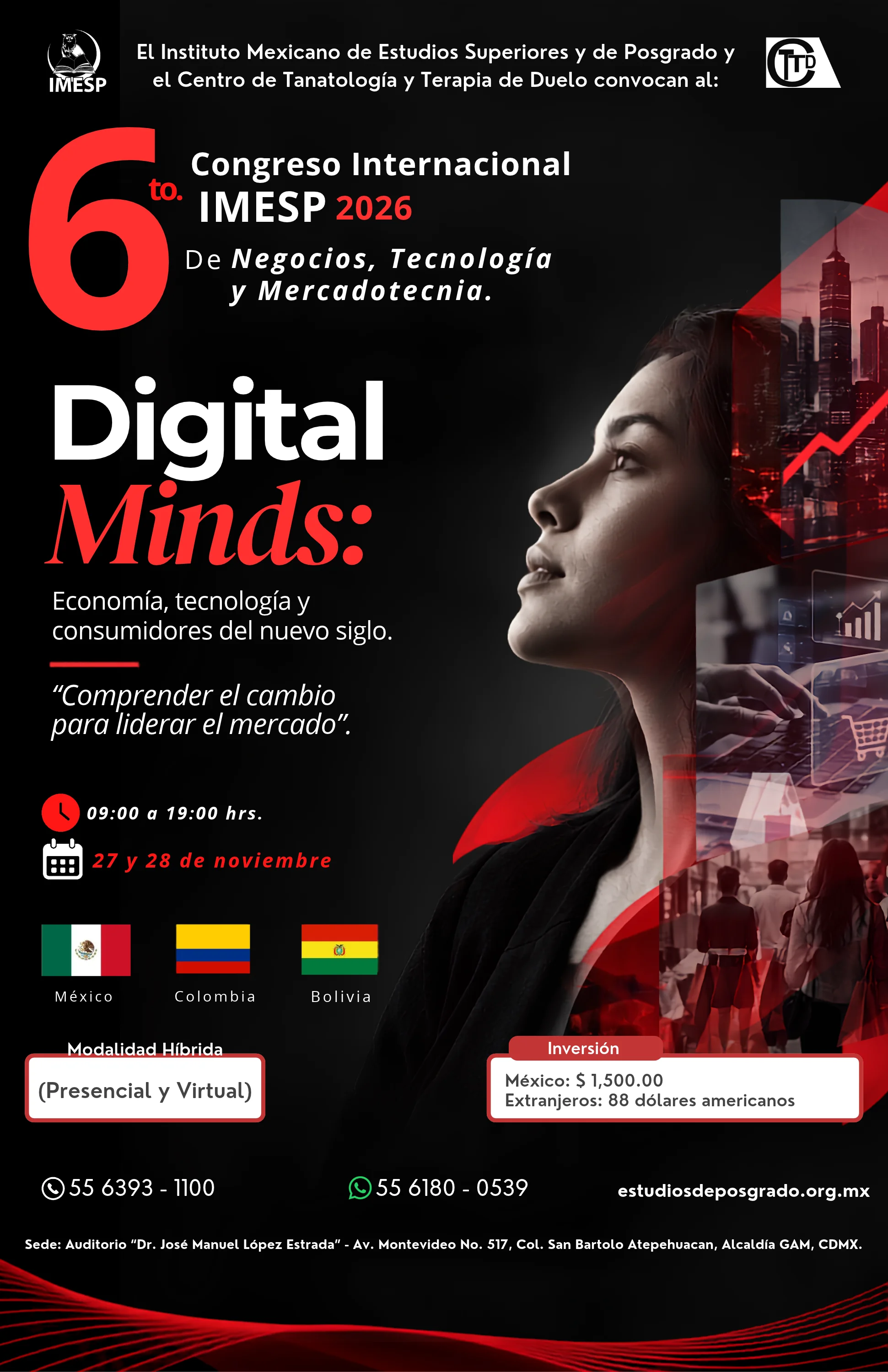 6° Congreso Internacional IMESP de Negocios, Tecnología y Mercadotecnia 2026